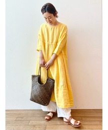 BEARDSLEY | リネンギャザーワンピース(ワンピース)