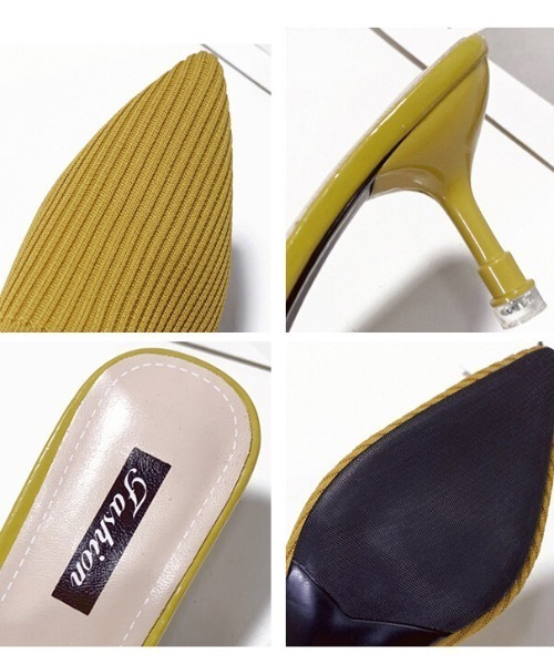 SFW（エスエフダブリュー）の「美脚を叶える ポインテッドトゥミュール（サンダル・レディース・ブラック/ベージュ/イエロー・40/38/39/35/36/37/34）」の7枚目の写真