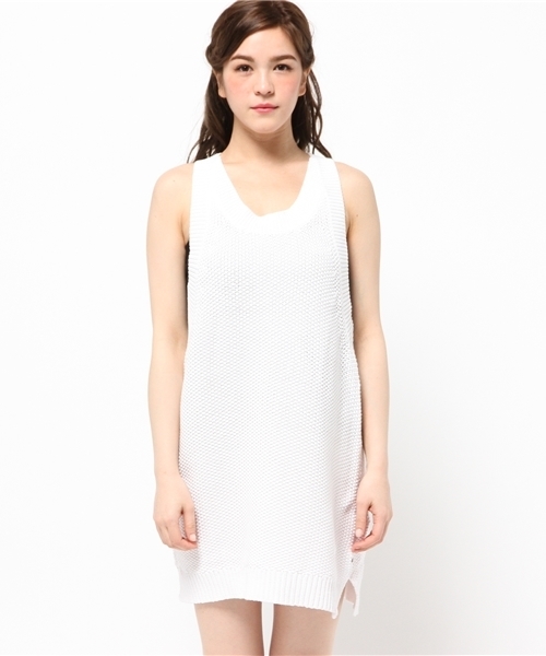 One Tea spoon（ワンティースプーン）の「S SALOR KNIT TOP (One Tea Spoon)（ワンピース・レディース・ホワイト・FREE）」の5枚目の写真