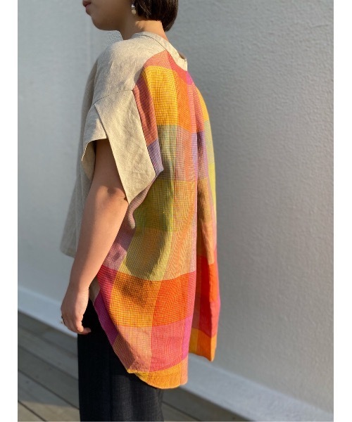 BEARDSLEY（ビアズリー）の「ウシロチェックブラウス（シャツ/ブラウス・レディース・サンドベージュ・FREE）」の19枚目の写真