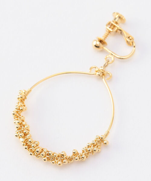 NOLLEY’S（ノーリーズ）の「つぶメタフープイヤリング（イヤリング・レディース・ゴールド/シルバー・FREE）」の4枚目の写真