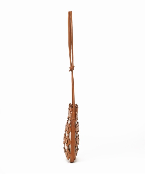 SLOBE IENA（スローブイエナ）の「SLOBE IENA サークルメッシュショルダーバック◆（ショルダーバッグ・レディース・ホワイト/キャメル・FREE）」の6枚目の写真