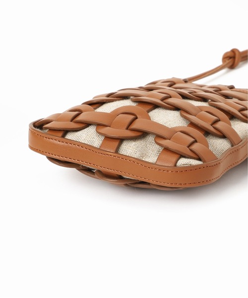 SLOBE IENA（スローブイエナ）の「SLOBE IENA サークルメッシュショルダーバック◆（ショルダーバッグ・レディース・ホワイト/キャメル・FREE）」の21枚目の写真