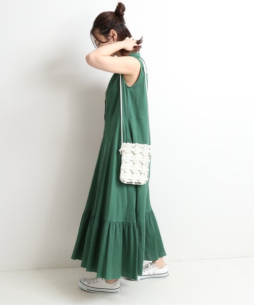 SLOBE IENA（スローブイエナ）の「SLOBE IENA サークルメッシュショルダーバック◆（ショルダーバッグ・レディース・ホワイト/キャメル・FREE）」の10枚目の写真