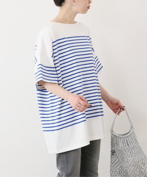 JOURNAL STANDARD(ジャーナルスタンダード)の「コットンボーダーハーフスリーブプルオーバー◆2(Tシャツ/カットソー・レディース・ピンク/ブルー/ネイビー・M)」の14枚目の写真