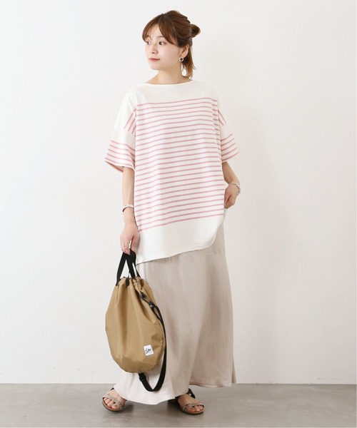 JOURNAL STANDARD(ジャーナルスタンダード)の「コットンボーダーハーフスリーブプルオーバー◆2(Tシャツ/カットソー・レディース・ピンク/ブルー/ネイビー・M)」の15枚目の写真