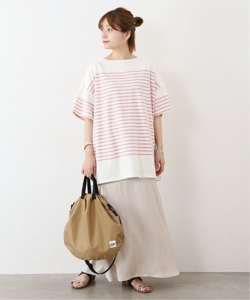 JOURNAL STANDARD(ジャーナルスタンダード)の「コットンボーダーハーフスリーブプルオーバー◆2(Tシャツ/カットソー・レディース・ピンク/ブルー/ネイビー・M)」の17枚目の写真