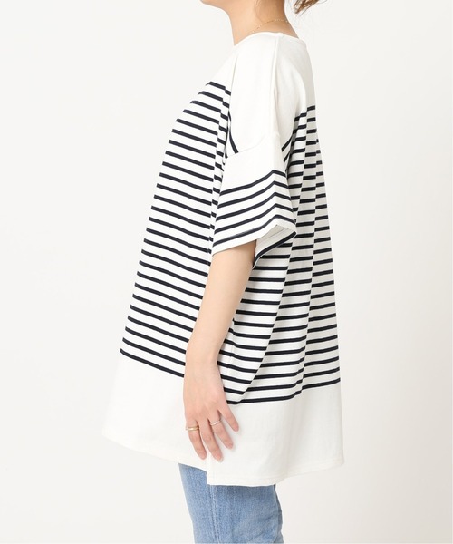 JOURNAL STANDARD(ジャーナルスタンダード)の「コットンボーダーハーフスリーブプルオーバー◆2(Tシャツ/カットソー・レディース・ピンク/ブルー/ネイビー・M)」の19枚目の写真