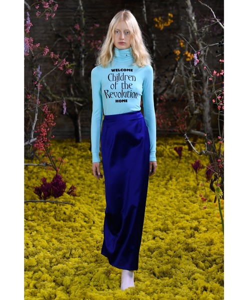 RAF SIMONS(ラフシモンズ)の「Straight fit skirt(スカート・レディース・ネイビー/ピンク・34)」の9枚目の写真