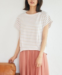 Rewde | バックタックフレンチスリーブトップス（1R15-06187）(Tシャツ/カットソー)