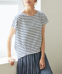 Rewde | バックタックフレンチスリーブトップス（1R15-06187）(Tシャツ/カットソー)