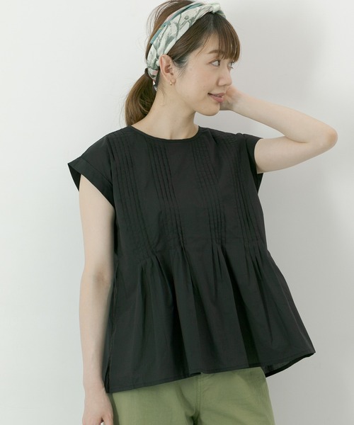 URBAN RESEARCH Sonny Label（アーバンリサーチサニーレーベル）の「ピンタックブラウス（シャツ/ブラウス・レディース・ブラック/オフホワイト/ピンク/ブラウン・FREE）」の3枚目の写真