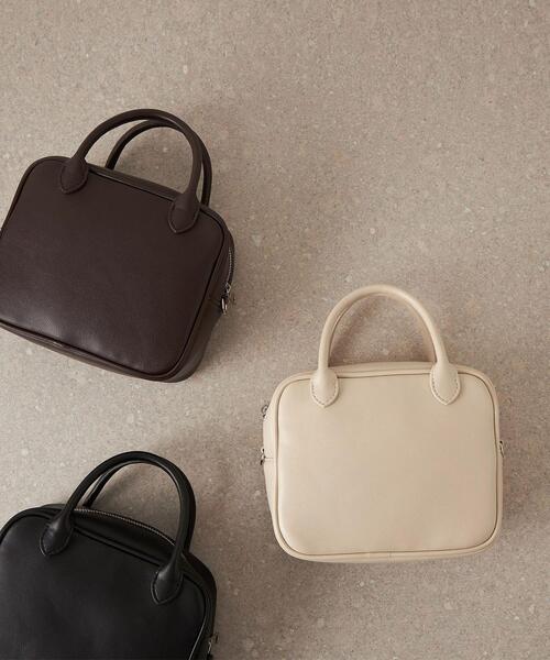 CITEN(シテン)の「<CITEN(シテン)>スクエアミニ ボストンバッグ(ボストンバッグ・レディース・ダークブラウン/オフホワイト/ブラック・FREE)」の20枚目の写真