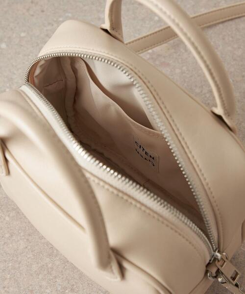 CITEN(シテン)の「<CITEN(シテン)>スクエアミニ ボストンバッグ(ボストンバッグ・レディース・ダークブラウン/オフホワイト/ブラック・FREE)」の12枚目の写真