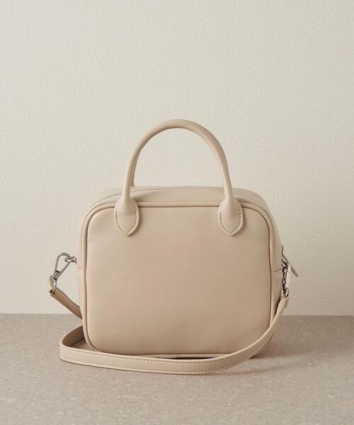 CITEN(シテン)の「<CITEN(シテン)>スクエアミニ ボストンバッグ(ボストンバッグ・レディース・ダークブラウン/オフホワイト/ブラック・FREE)」の14枚目の写真