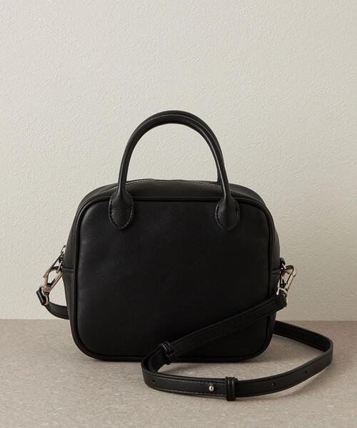 CITEN(シテン)の「<CITEN(シテン)>スクエアミニ ボストンバッグ(ボストンバッグ・レディース・ダークブラウン/オフホワイト/ブラック・FREE)」の11枚目の写真