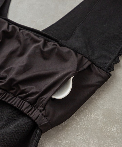 mystic（ミスティック）の「パット付スカラップニットタンクトップ（タンクトップ・レディース・ブラック/ピンク/グリーン/アイボリー・FREE）」の11枚目の写真