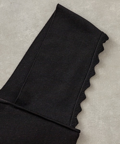 mystic（ミスティック）の「パット付スカラップニットタンクトップ（タンクトップ・レディース・ブラック/ピンク/グリーン/アイボリー・FREE）」の13枚目の写真