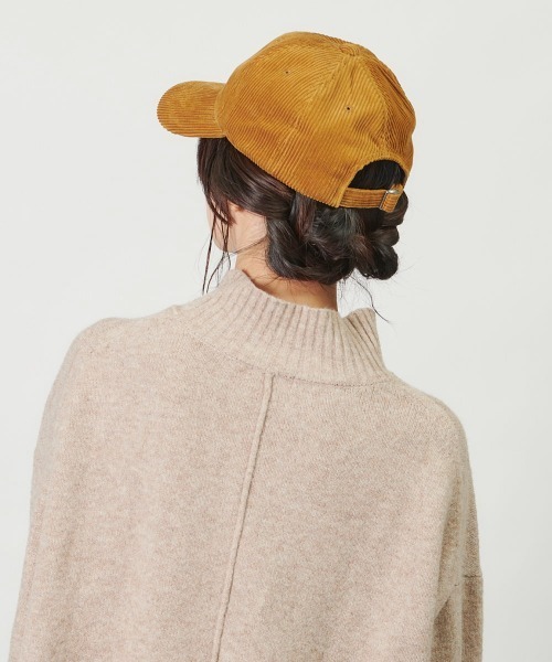 CONVERSE（コンバース）の「CONVERSE CORDUROY CAP（キャップ・レディース・ブラック/ベージュ/アイボリー/サックスブルー・FREE）」の15枚目の写真