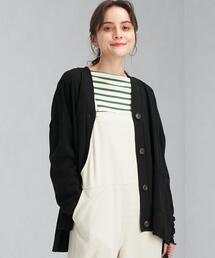 green label relaxing | 【本田翼さん着用】ハイゲージ ボックス Vネック カーディガン -ウォッシャブル-(カーディガン/ボレロ)