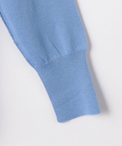 green label relaxing（グリーンレーベルリラクシング）の「ハイゲージ ボックス Vネック カーディガン -ウォッシャブル-（カーディガン/ボレロ・レディース・ナチュラル/オレンジ/ブラック/コバルトブルー・FREE）」の15枚目の写真