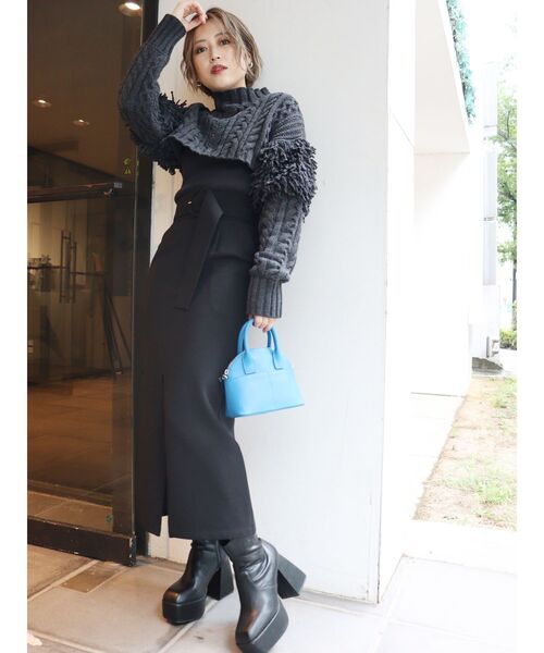 MURUA（ムルーア）の「ミニラウンドBAG（ハンドバッグ・レディース・ホワイト/ブラック/ブルー・FREE）」の6枚目の写真