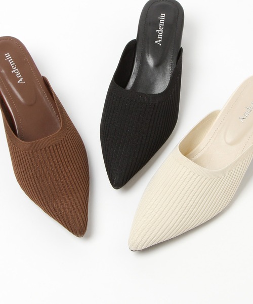 Andemiu（アンデミュウ）の「ニットミュール215848（その他シューズ・レディース・ブラック/ブラウン/アイボリー・SMALL/MEDIUM/LARGE）」の20枚目の写真