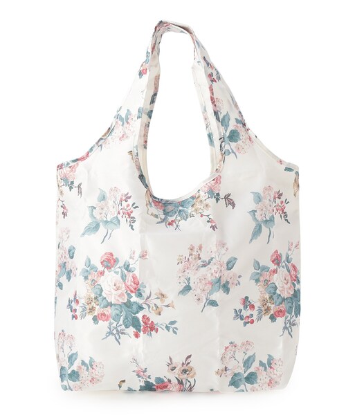 LAURA ASHLEY(ローラアシュレイ)の「フローラル柄 サークルケース付きマイバッグ(エコバッグ/サブバッグ・レディース・グレー系その他/ゴールド系その他/ピンク系・00)」の10枚目の写真