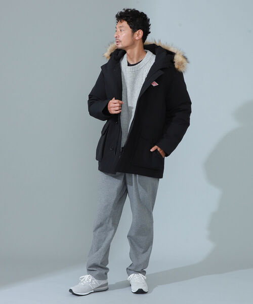 B:MING by BEAMS(ビーミングバイビームス)の「DANTON / フーテッド ダウンジャケット(ダッフルコート・メンズ・ブラック/グレー・SMALL/MEDIUM/LARGE)」の11枚目の写真