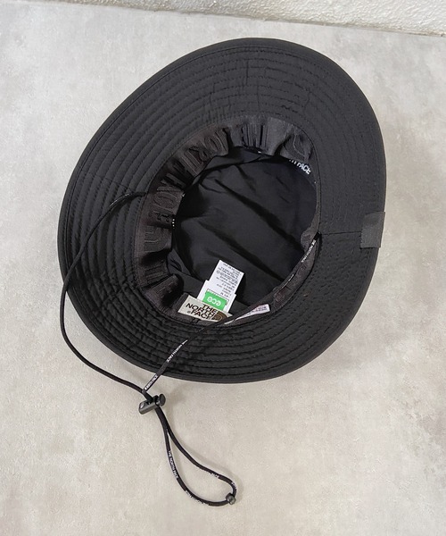 THE NORTH FACE（ザノースフェイス）の「THE NORTH FACE ザ・ノースフェイス / ナイロンサファリハット ECO BUCKET HAT バケットハット（ハット・メンズ・ブラック/アイボリー・M/L）」の6枚目の写真