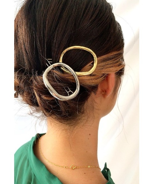 セール】艶楕円バレッタ（バレッタ/ヘアクリップ）｜mou（モウ
