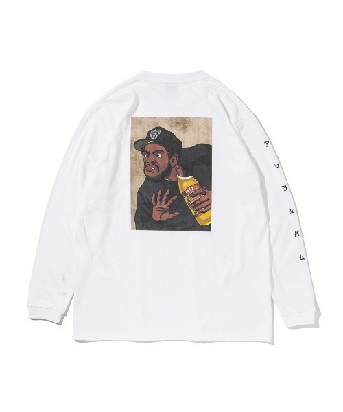APPLEBUM(アップルバム)の「"Doughboy" L/S T-shirt(Tシャツ/カットソー・メンズ・ホワイト/ブラック・XX-LARGE/SMALL/MEDIUM/X-LARGE/LARGE)」の4枚目の写真