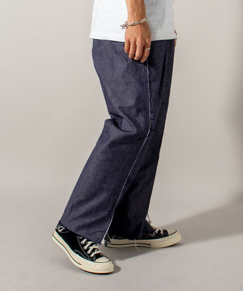 GLOSTER(グロスター)の「【BLAW×GLOSTER】 リメイク ミリタリーデニムパンツ(その他パンツ・メンズ・インディゴブルー・MEDIUM)」の6枚目の写真