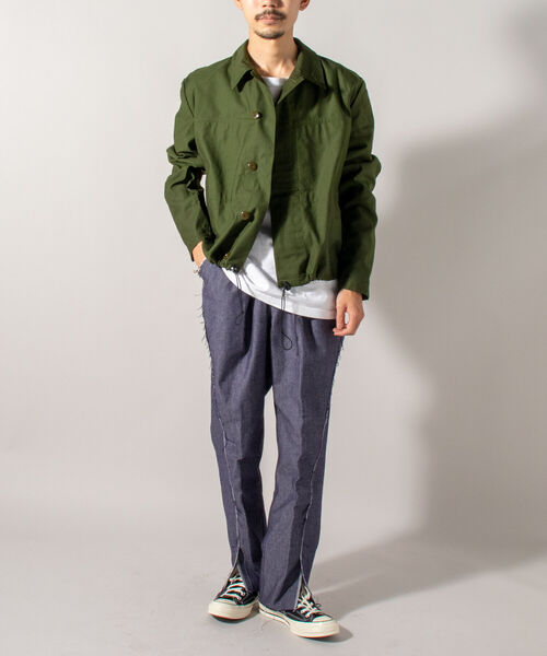 GLOSTER(グロスター)の「【BLAW×GLOSTER】 リメイク ミリタリーデニムパンツ(その他パンツ・メンズ・インディゴブルー・MEDIUM)」の11枚目の写真