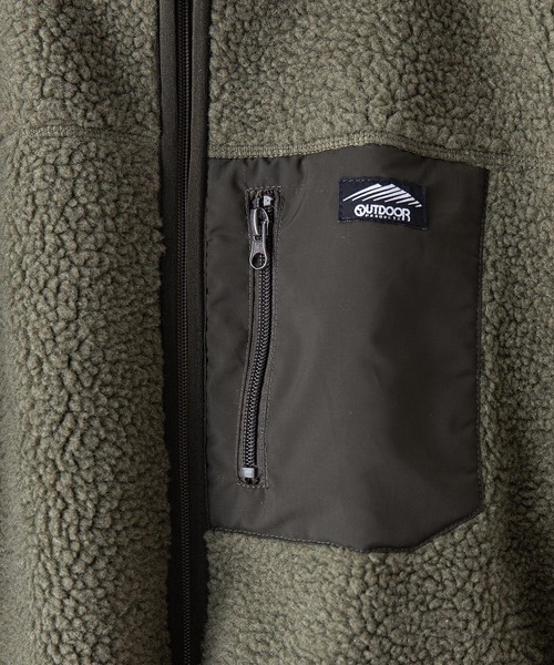 OUTDOOR PRODUCTS(アウトドアプロダクツ)の「【OUTDOOR PRODUCTS/アウトドアプロダクツ】防風ボアスタンドブルゾン ワンポイントブランドロゴ ユニセックス(ブルゾン・メンズ・オフホワイト/その他1/ベージュ/カーキ/アイボリー・SMALL/LARGE/X-LARGE/MEDIUM)」の20枚目の写真