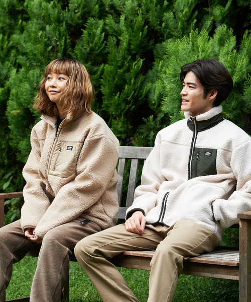 OUTDOOR PRODUCTS(アウトドアプロダクツ)の「【OUTDOOR PRODUCTS/アウトドアプロダクツ】防風ボアスタンドブルゾン ワンポイントブランドロゴ ユニセックス(ブルゾン・メンズ・オフホワイト/その他1/ベージュ/カーキ/アイボリー・SMALL/LARGE/X-LARGE/MEDIUM)」の12枚目の写真