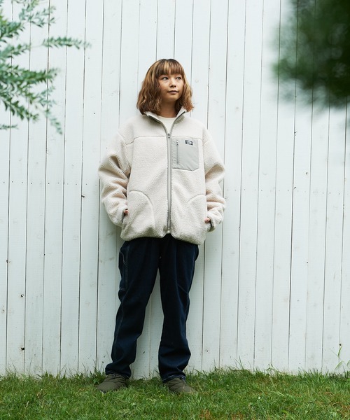 OUTDOOR PRODUCTS(アウトドアプロダクツ)の「【OUTDOOR PRODUCTS/アウトドアプロダクツ】防風ボアスタンドブルゾン ワンポイントブランドロゴ ユニセックス(ブルゾン・メンズ・オフホワイト/その他1/ベージュ/カーキ/アイボリー・SMALL/LARGE/X-LARGE/MEDIUM)」の10枚目の写真