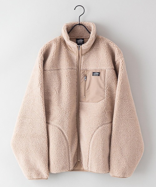 OUTDOOR PRODUCTS(アウトドアプロダクツ)の「【OUTDOOR PRODUCTS/アウトドアプロダクツ】防風ボアスタンドブルゾン ワンポイントブランドロゴ ユニセックス(ブルゾン・メンズ・オフホワイト/その他1/ベージュ/カーキ/アイボリー・SMALL/LARGE/X-LARGE/MEDIUM)」の14枚目の写真