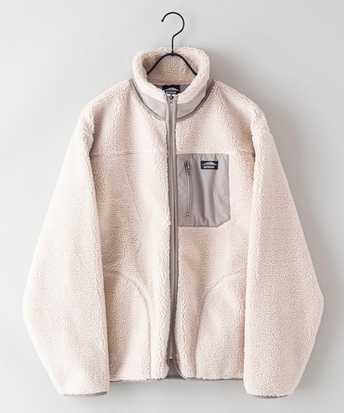 OUTDOOR PRODUCTS(アウトドアプロダクツ)の「【OUTDOOR PRODUCTS/アウトドアプロダクツ】防風ボアスタンドブルゾン ワンポイントブランドロゴ ユニセックス(ブルゾン・メンズ・オフホワイト/その他1/ベージュ/カーキ/アイボリー・SMALL/LARGE/X-LARGE/MEDIUM)」の16枚目の写真