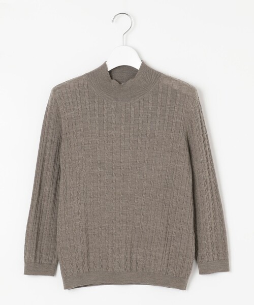 J.PRESS（ジェイプレス）の「【洗える】KNIT BASIC ニット（ニット/セーター・レディース・ライトグレー系/ワイン系/ネイビー系/ダルブルー系/ブラウン系・LARGE/MEDIUM）」の19枚目の写真