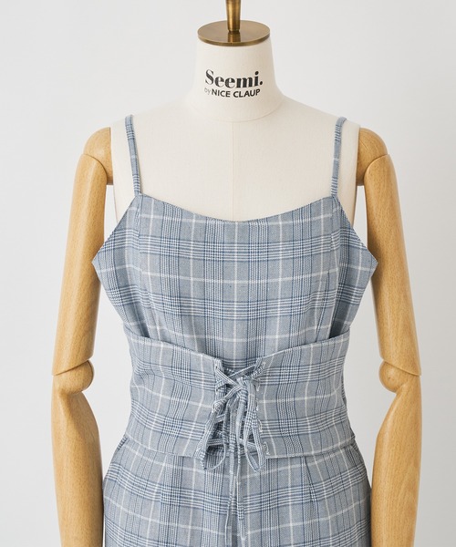 Seemi. byNICECLAUP（ シーミーバイナイスクラップ）の「コルセットサロペット（サロペット/オーバーオール・レディース・グレー/ブルー系その他/ホワイト系その他・FREE）」の6枚目の写真