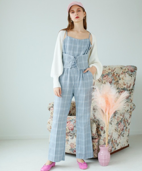 Seemi. byNICECLAUP（ シーミーバイナイスクラップ）の「コルセットサロペット（サロペット/オーバーオール・レディース・グレー/ブルー系その他/ホワイト系その他・FREE）」の15枚目の写真