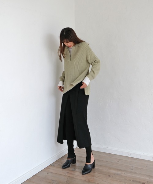 AKTE（アクテ）の「スキッパーニットプルオーバー（ニット/セーター・レディース・ピンク/グリーン・FREE）」の20枚目の写真