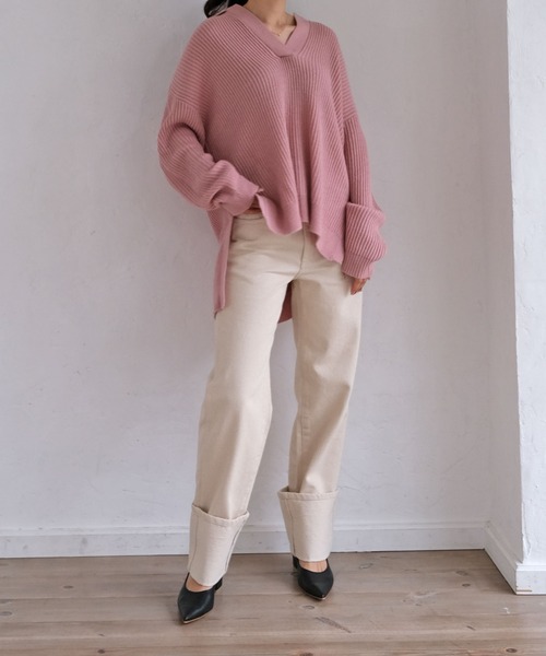 AKTE（アクテ）の「スキッパーニットプルオーバー（ニット/セーター・レディース・ピンク/グリーン・FREE）」の17枚目の写真