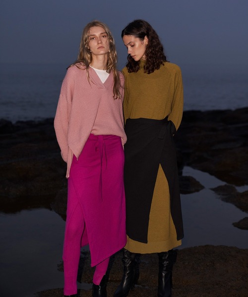 AKTE（アクテ）の「スキッパーニットプルオーバー（ニット/セーター・レディース・ピンク/グリーン・FREE）」の18枚目の写真