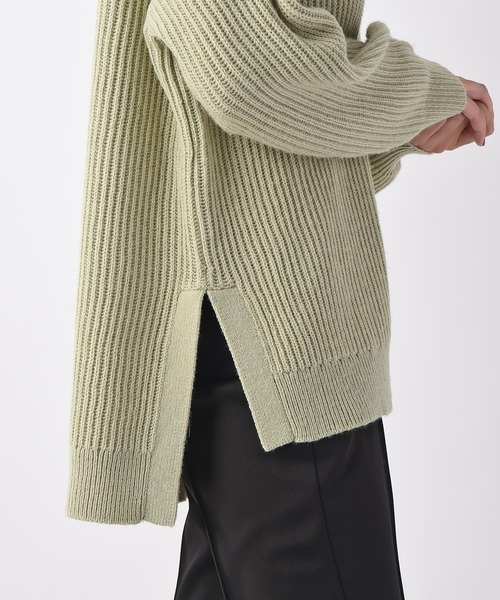 AKTE（アクテ）の「スキッパーニットプルオーバー（ニット/セーター・レディース・ピンク/グリーン・FREE）」の8枚目の写真