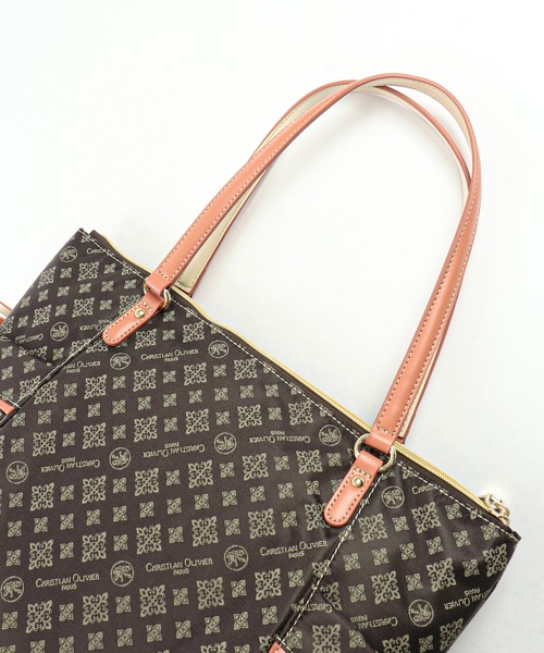 christian olivier(クリスチャンオリビエ)の「CHRISTIAN OLIVIER A4対応トートバッグ(トートバッグ・レディース・ネイビー/ブラウン/アイボリー/モカ・FREE)」の5枚目の写真