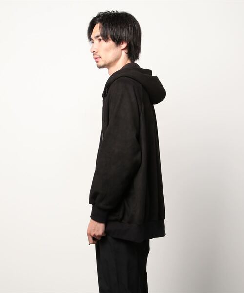 roarguns（ロアーガンズ）の「roarguns/ロアーガンズ/別注ボンバームートンフーディ（パーカー・メンズ・グレー/ブラック・3/2）」の4枚目の写真