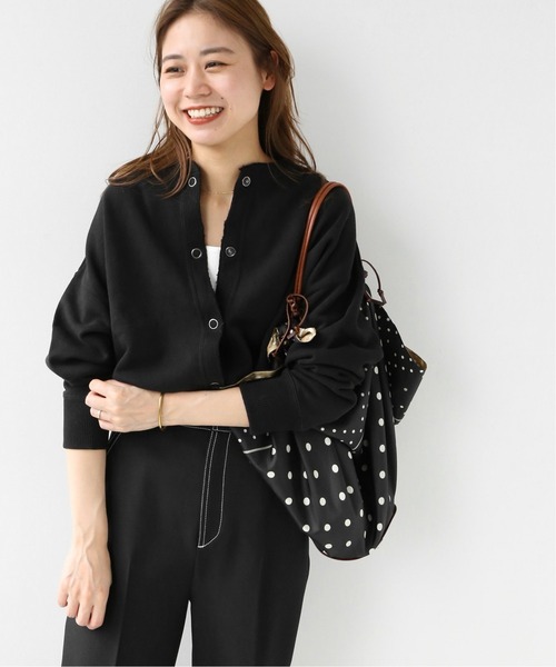 JOURNAL STANDARD relume(ジャーナルスタンダード レリューム)の「製品染めスウェットカーディガン◆(カーディガン/ボレロ・レディース・ブラック/ブラウン/レッド・FREE)」の2枚目の写真