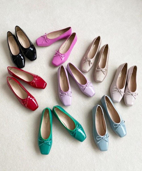 one after another NICE CLAUP（ワンアフターアナザーナイスクラップ）の「カラフルバレエシューズ（バレエシューズ・レディース・ブラック/レッド・S/M/L）」の22枚目の写真